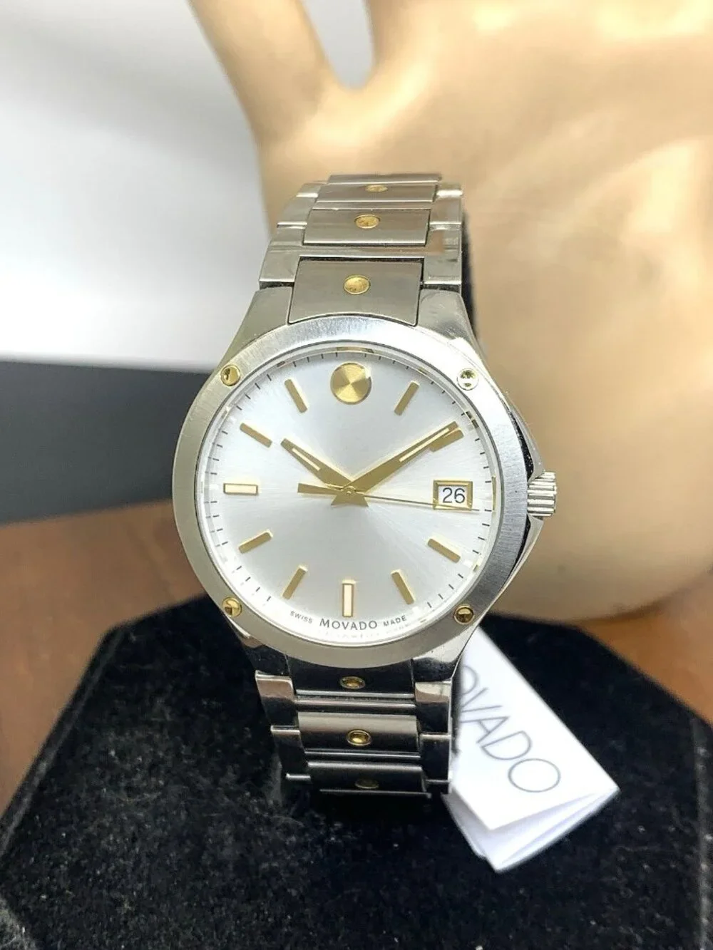 Movado SE Women's Watch 0607516 Swiss Quartz Two Tone Stainless Steel 32mm